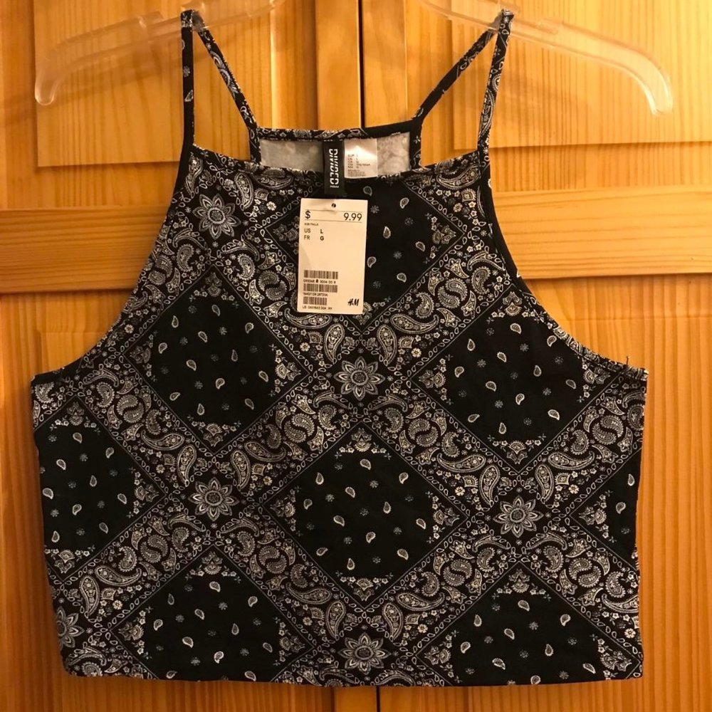 Brand new spaghetti strap crop top